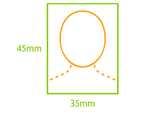 証明写真イメージ